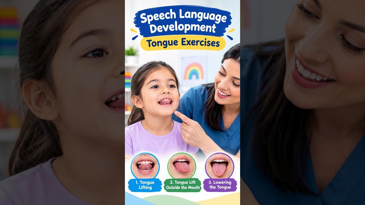 3 Simple Tongue Exercises for Speech & Language Development | Tongue Exercises for Kids